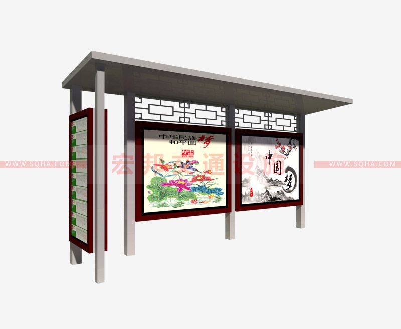 不銹鋼公交站臺(tái)定制，耐用美觀雙保障